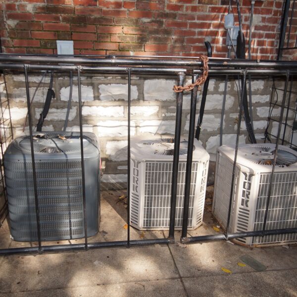 594900 | 4358 Vista Avenue, St. Louis, MO 631104358 Vista AC units in a cage