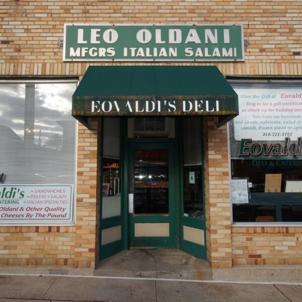 1450000 | 2201 Edwards St., St. Louis, MO 631102201 Edwards Building's Deli Exterior with two windows on either side of the entrance door