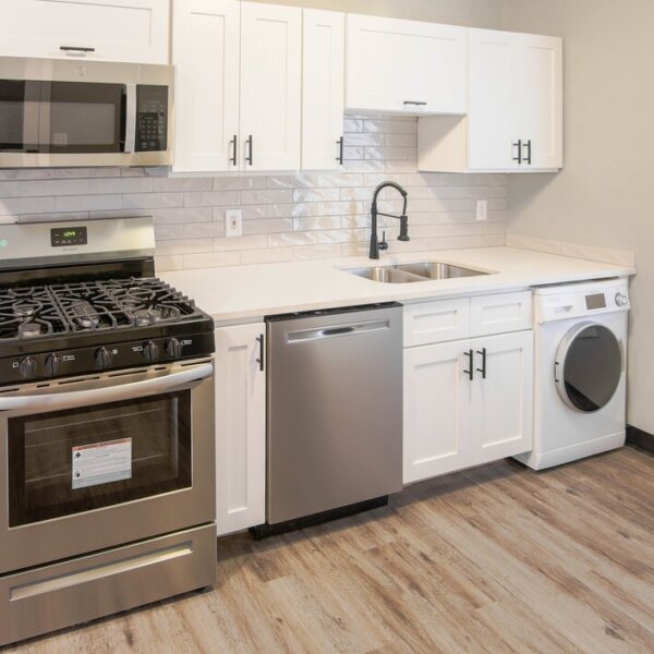 659000 | 2900-2906 Pestalozzi St., St. Louis, MO 631182900 Pestalozzi renovated kitchen close up with combination laundry machine