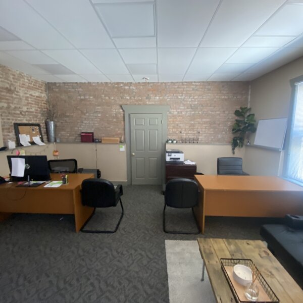 250000 | 901 1st Capitol Dr, St Charles, MO 63301901 1st Capitol front reception area as seen from the entryway with a waiting area to the right and desks further into the room